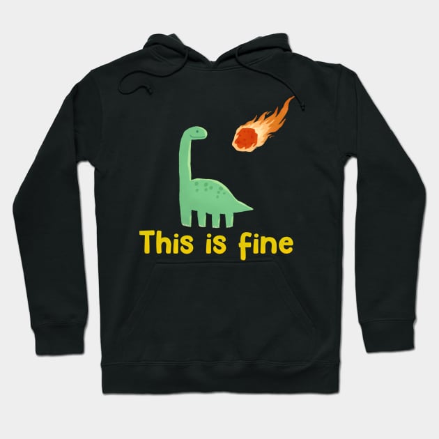 This is Fine Dinosaur Hoodie by edermunizz